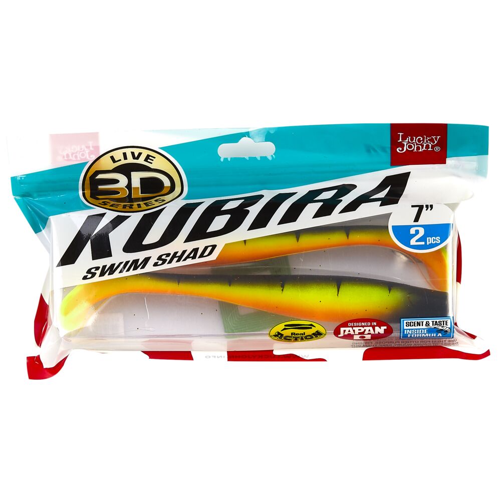 Виброхвосты LJ 3D Series KUBIRA SWIM SHAD 7,0in(15,00)/PG14 2шт.