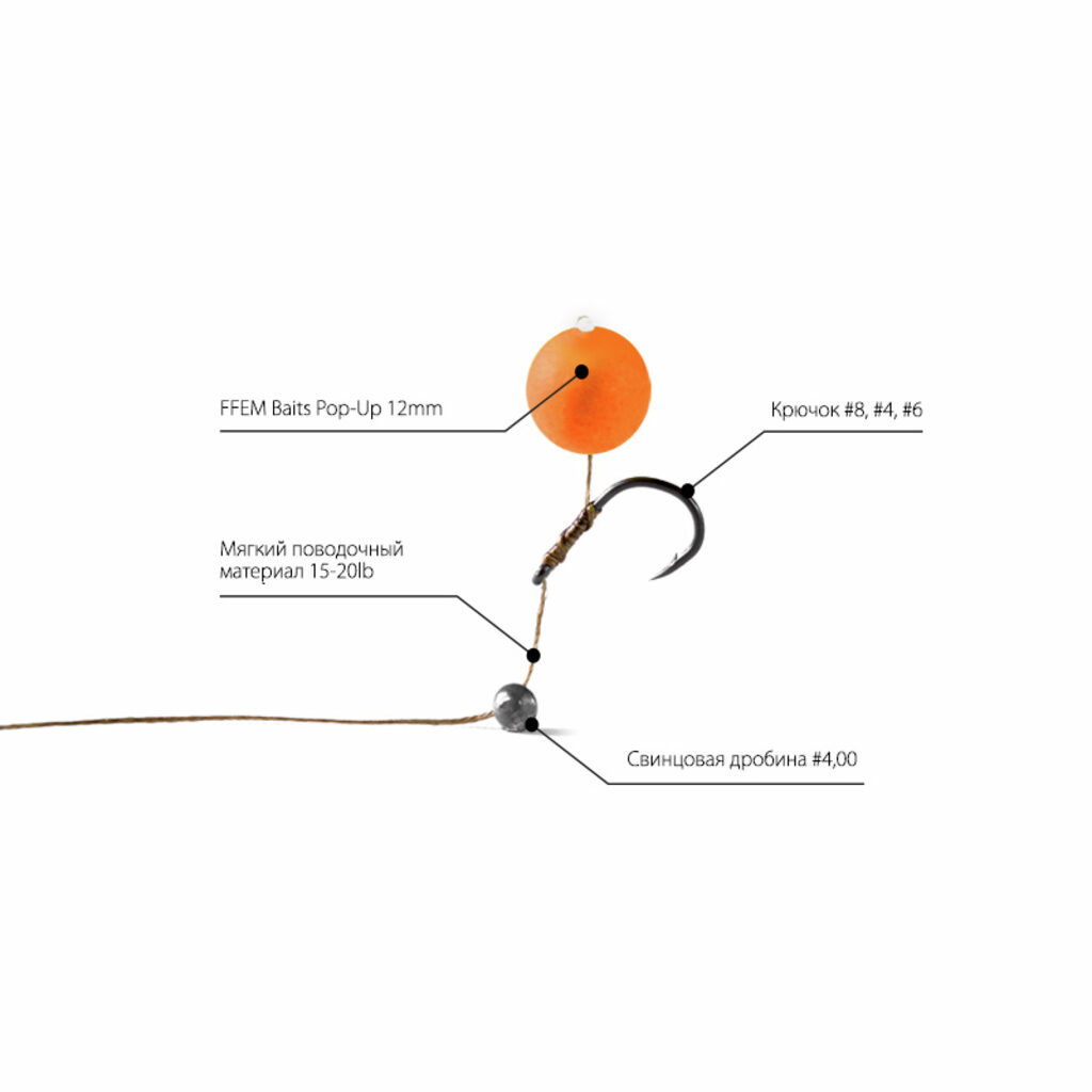 Насадочные бойлы FFEM Pop-Up Monster Crab 12mm Насадочные бойлы FFEM Pop-Up Monster Crab 12mm