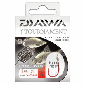 Крючок с поводком Daiwa TN Brassen/Feeder , 70 см, диам 0,20,Gr.8