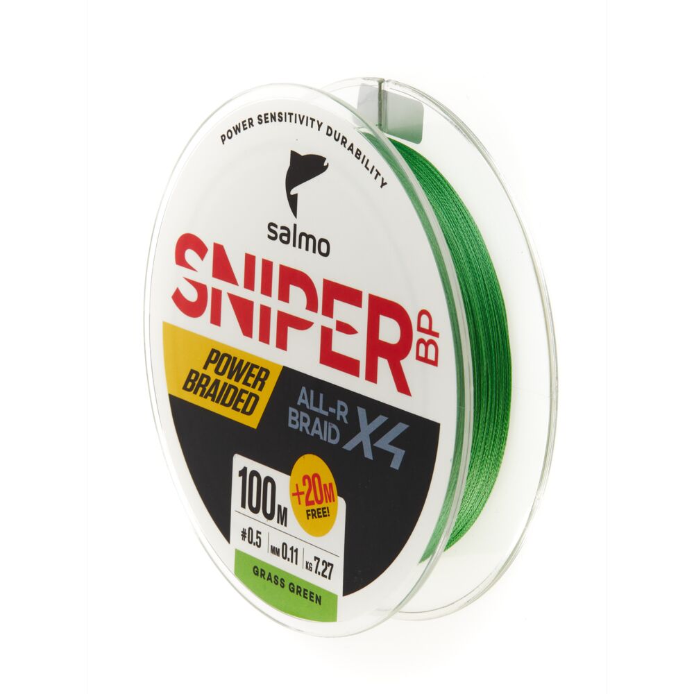 Леска плет. Salmo Sniper BP ALL R BRAID х4 Grass Green 120/011 Леска плет. Salmo Sniper BP ALL R BRAID х4 Grass Green 120/011