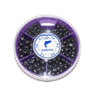 Грузила Salmo ДРОБЬ SOFT мягк. 6 секц. 0.3-1.6г 100г набор 3
