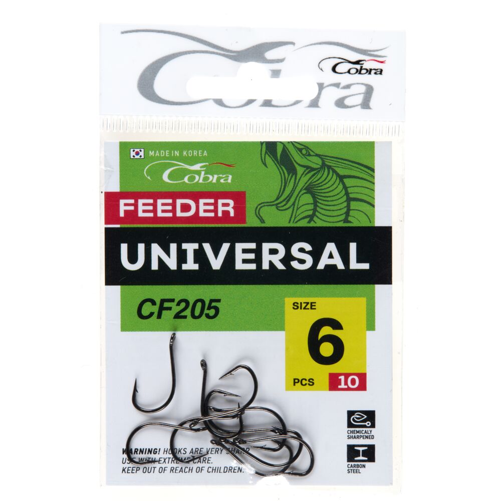 Крючки Cobra FEEDER SPORT сер.CF205 разм.006 10шт.
