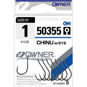 Одинарный крючок OWNER CHINU №1 (8шт)