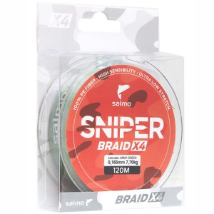 Леска плет. Salmo Sniper BRAID Army Green 120/013