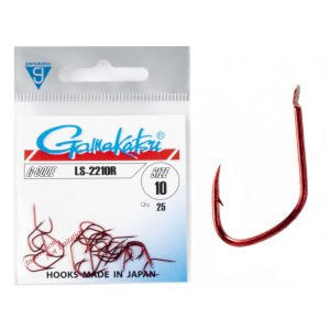 Крючки рыболовные Gamakatsu LS-2210R HOOKS RED 