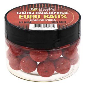 Бойлы Lion Baits насадочные 14мм, Краб - Ракушка, 100мл