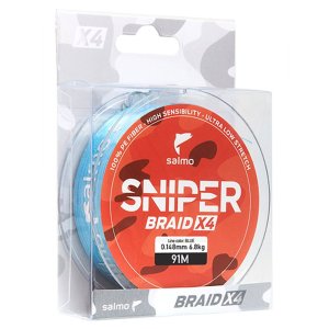 Леска плет. Salmo Sniper BRAID Blue 091/014