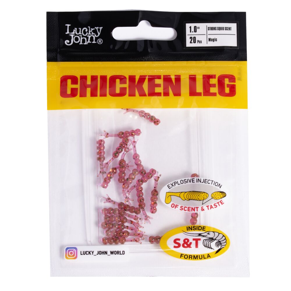Слаги съедобные искусственные LJ Pro Series CHICKEN LEG 1,0in (02.54)/S14 20шт.