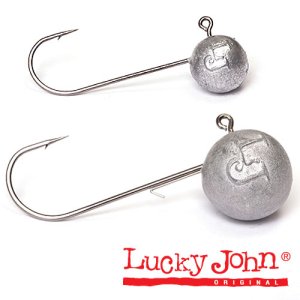 Джиг-головка Lucky John ROUND HEAD 03.0г кр.001/0 2шт\упак