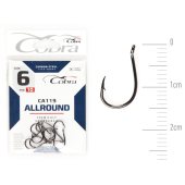 Крючки Cobra HINNU сер. CA119 разм. 006 10шт. (C007NSB) Крючки Cobra HINNU сер. CA119 разм. 006 10шт. (C007NSB)