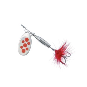 Блесна вращ.BALZER Silver with Red Spots 7г