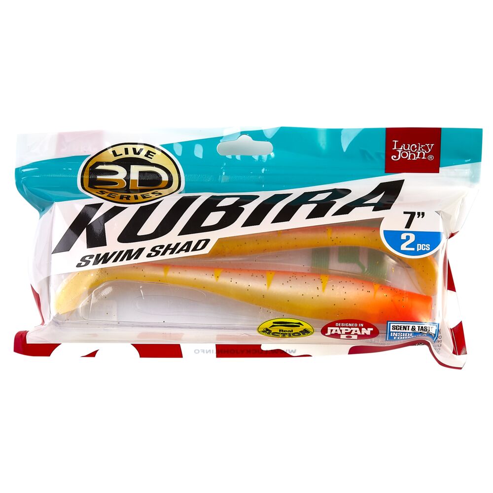 Виброхвосты LJ 3D Series KUBIRA SWIM SHAD 7,0in(15,00)/PG16 2шт.