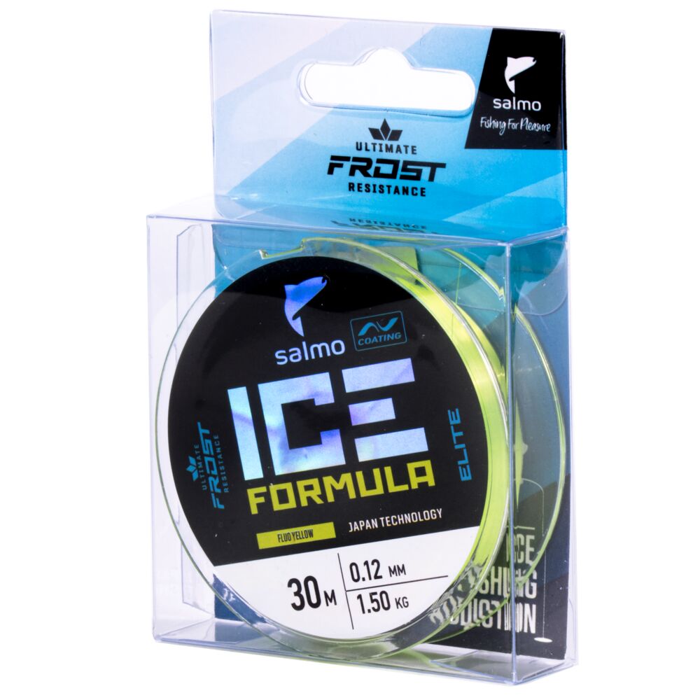Леска моно. зим. Salmo Elite  ICE FORMULA Fluo Yellow 030/012