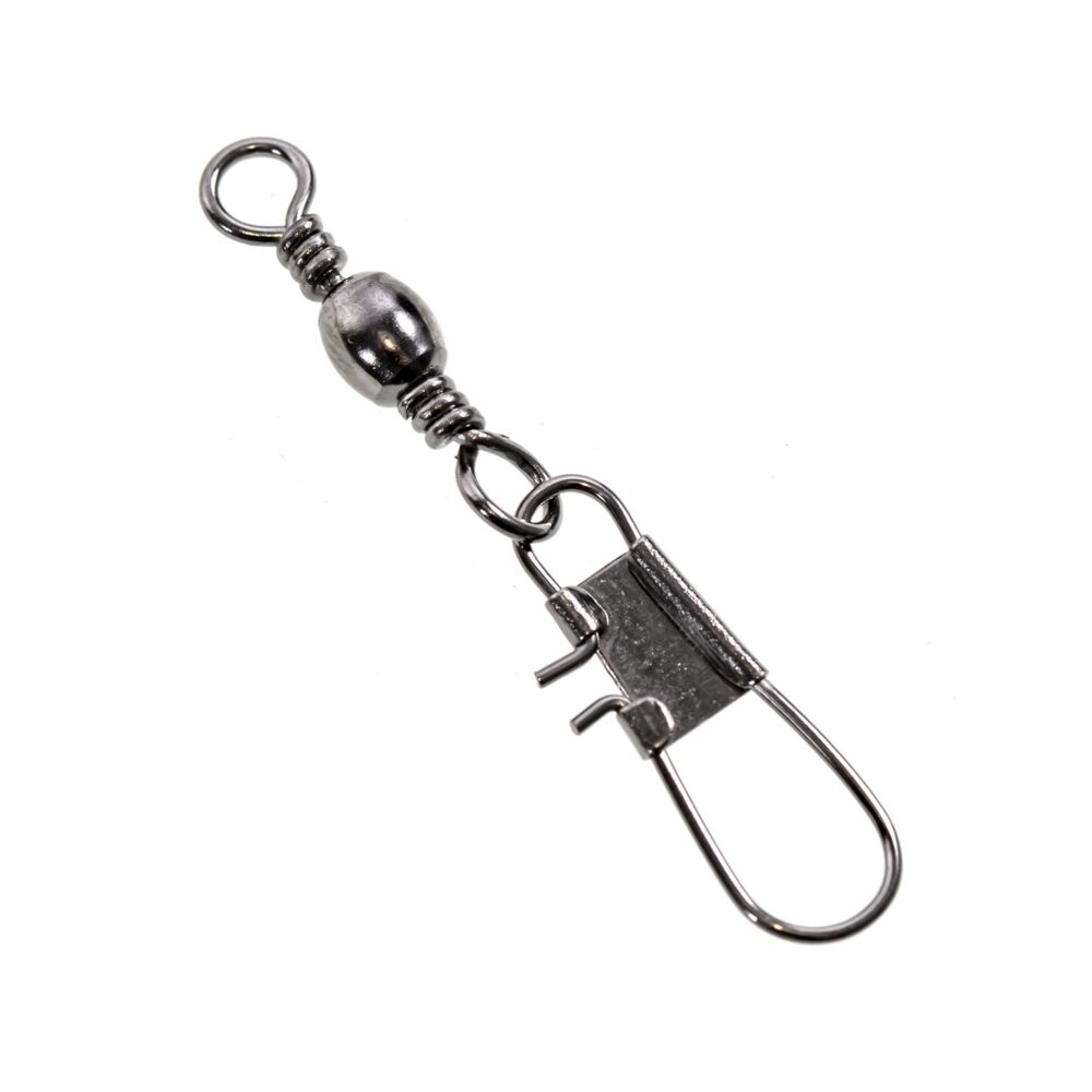 Вертлюги c застеж. LJ Pro Series BARREL AND INTERLOCK Black 007 7шт.