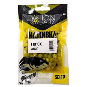 Горох насадочный Наживка LION BAITS Анис 50гр