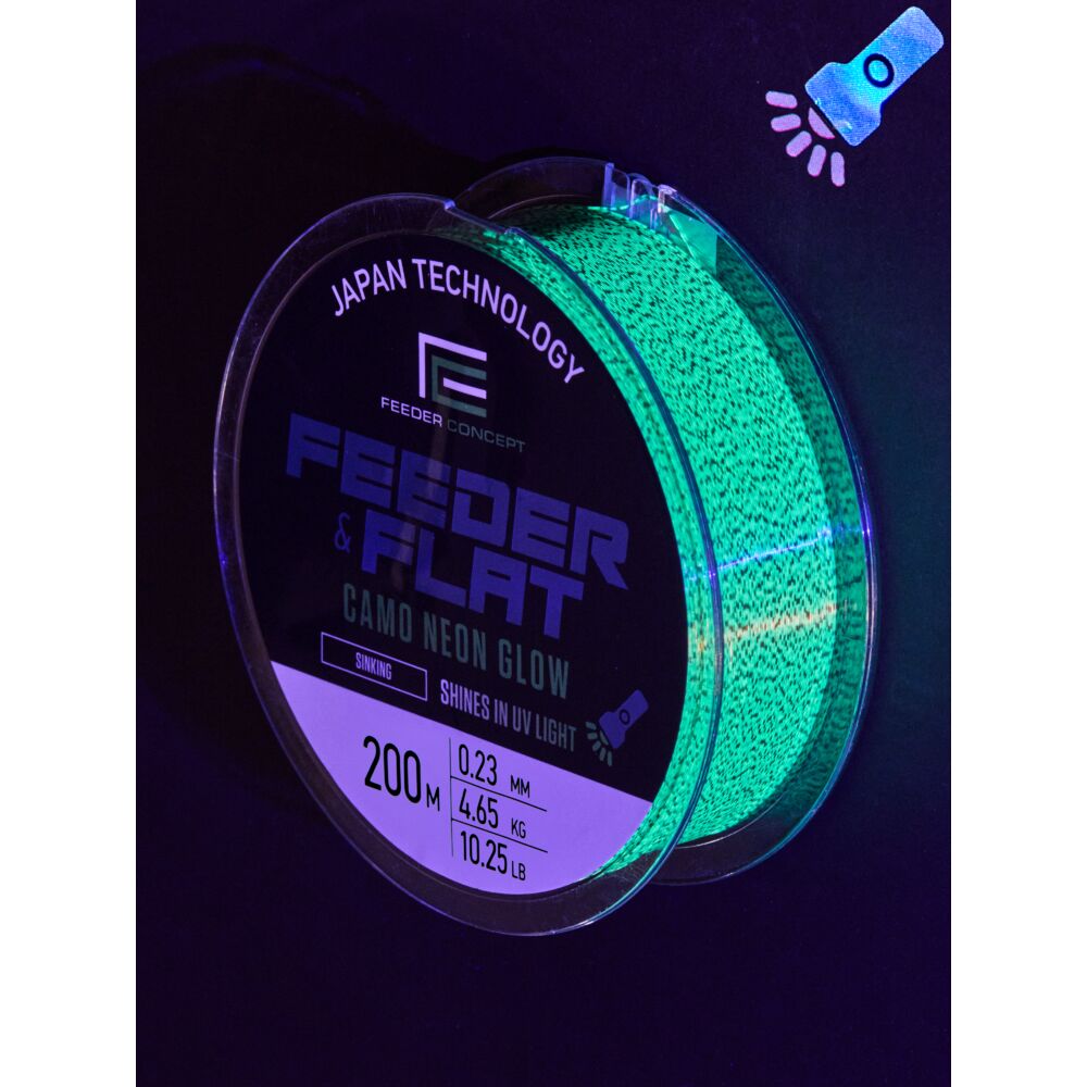 Леска моно. Feeder Concept FEEDER & FLAT Camo Neon Glow 200/023