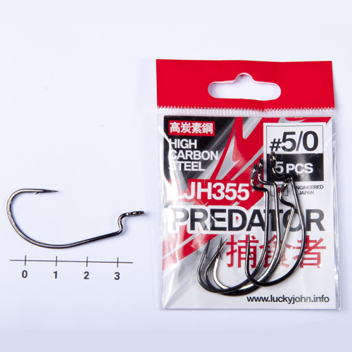 Крючки офсетные Lucky John PREDATOR сер. LJH355