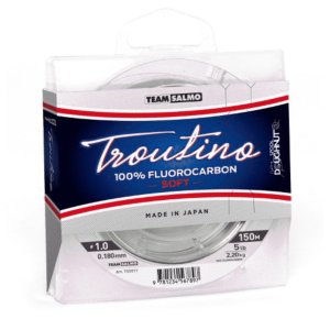 Леска моно. Team Salmo FLUOROCARBON Troutino Soft 150/016