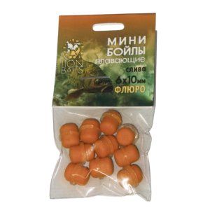 Мини бойлы плавающие Lion Baits ФЛЮРО на резинке 