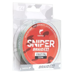 Леска плет. Salmo Sniper BRAID Army Green 091/014