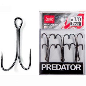 Крючки-двойники Lucky John PREDATOR сер. LJH121 разм.001 6 шт.