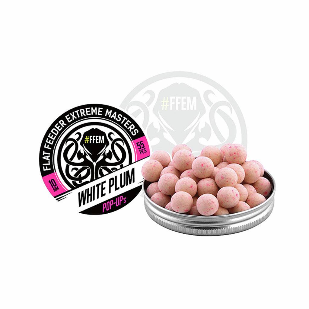 Насадочные бойлы FFEM Pop-Up White Plum 10mm Насадочные бойлы FFEM Pop-Up White Plum 10mm