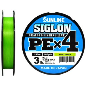 Шнур Sunline SIGLON PE×4 150M(Light Green) 