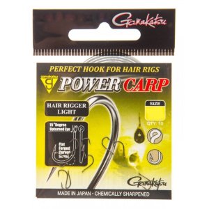 Крючки рыболовные Gamakatsu Power Carp Hair Rigger Light 14 (10шт)