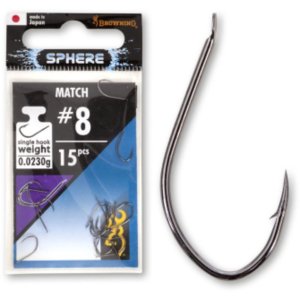 Крючки рыболовные Browning Sphere Match black nickel 15pcs 0,11g №14