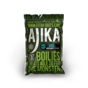 Насадочные бойлы вареные FFEM Ajika Boilies Krill 20mm