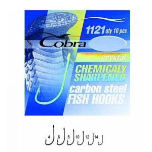Крючки Cobra CRYSTAL сер.1121NSB разм.004 10шт.