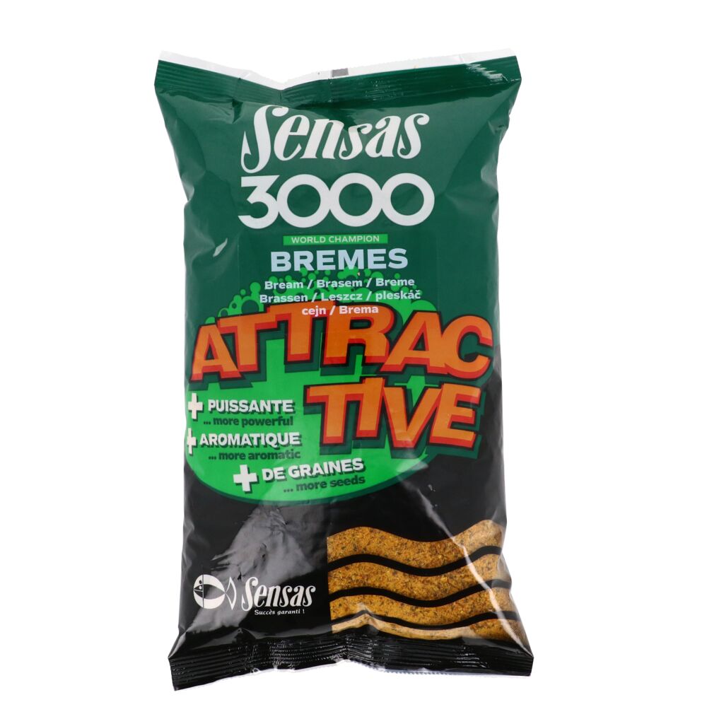 Прикормка Sensas 3000 ATTRACTIVE Bremes 1кг Прикормка Sensas 3000 ATTRACTIVE Bremes 1кг