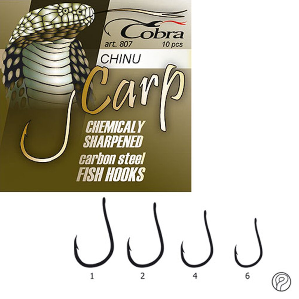 Крючки Cobra CARP CHINU сер.807NSB разм.004 10шт.