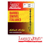 Вертлюги c застеж. Lucky John BARREL3 AND ITALIAN 007 7шт. Вертлюги c застеж. Lucky John BARREL3 AND ITALIAN 007 7шт.