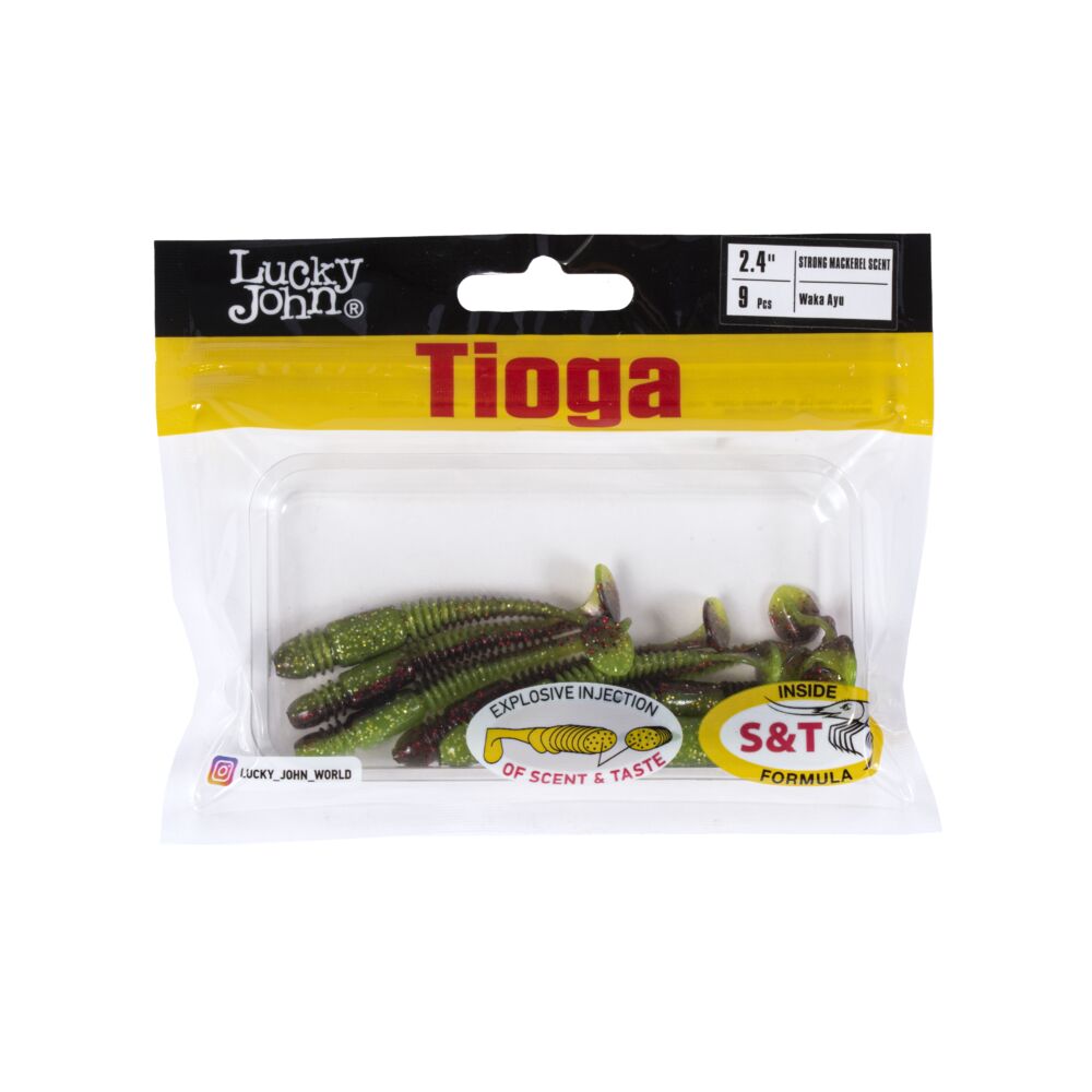 Виброхвосты съедобные искусственные LJ Pro Series TIOGA 06.20/T44 9шт.