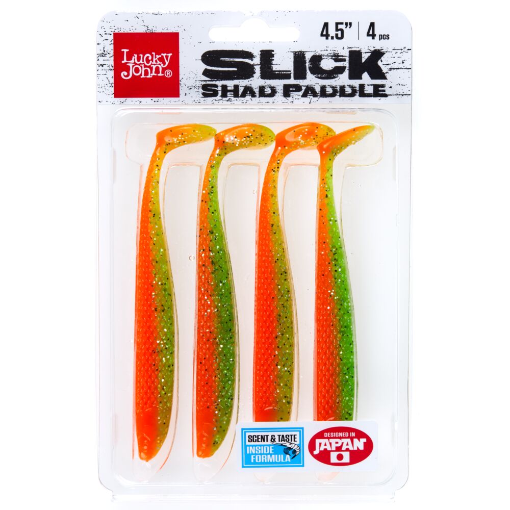 Виброхвосты LJ 3D Series SLICK SHAD PADDLE 4.5in (11.40)/Z12 4шт.