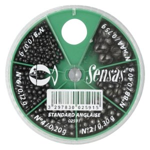 Грузила Sensas STANDRAD WAGGLER BOX (NO.8-6-4-2-BB-AAA)