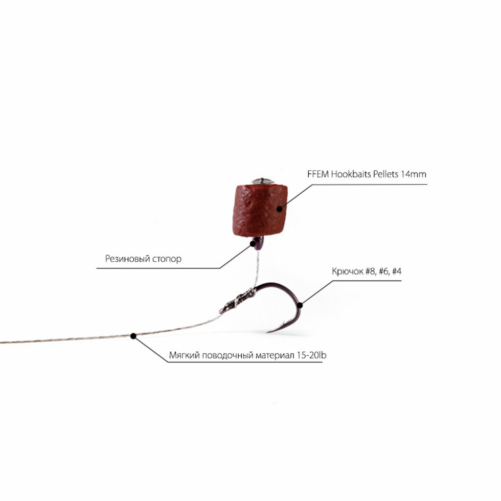 Пеллетс насадочный с отверстием FFEM Hookbaits Pellets Monster Crab 14mm Пеллетс насадочный с отверстием FFEM Hookbaits Pellets Monster Crab 14mm