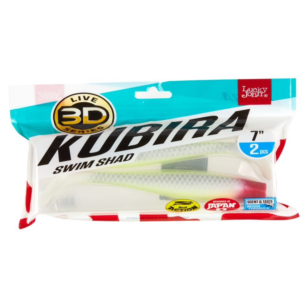 Виброхвосты LJ 3D Series KUBIRA SWIM SHAD 7,0in(15,00)/PG17 2шт.