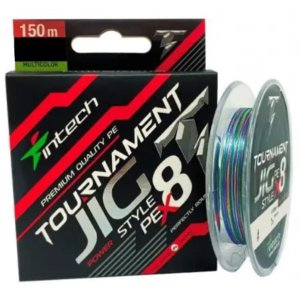 Шнур плетеный Intech Toumament Jig Style PE X8 Multicolor 150м 0.6 4.2кг/9,2lb