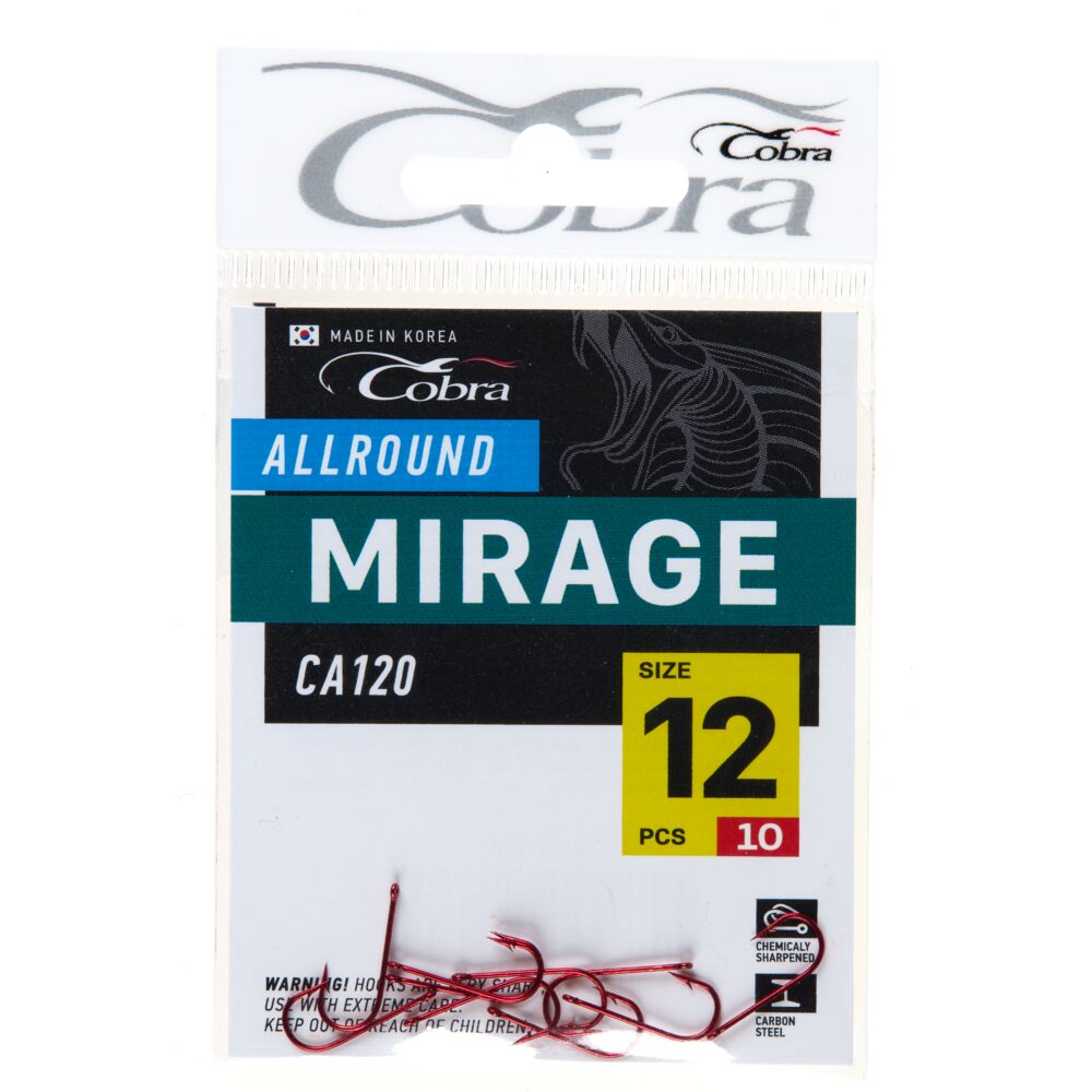 Крючки Cobra MIRAGE сер. CA120 разм. 012 10шт. (C137R)