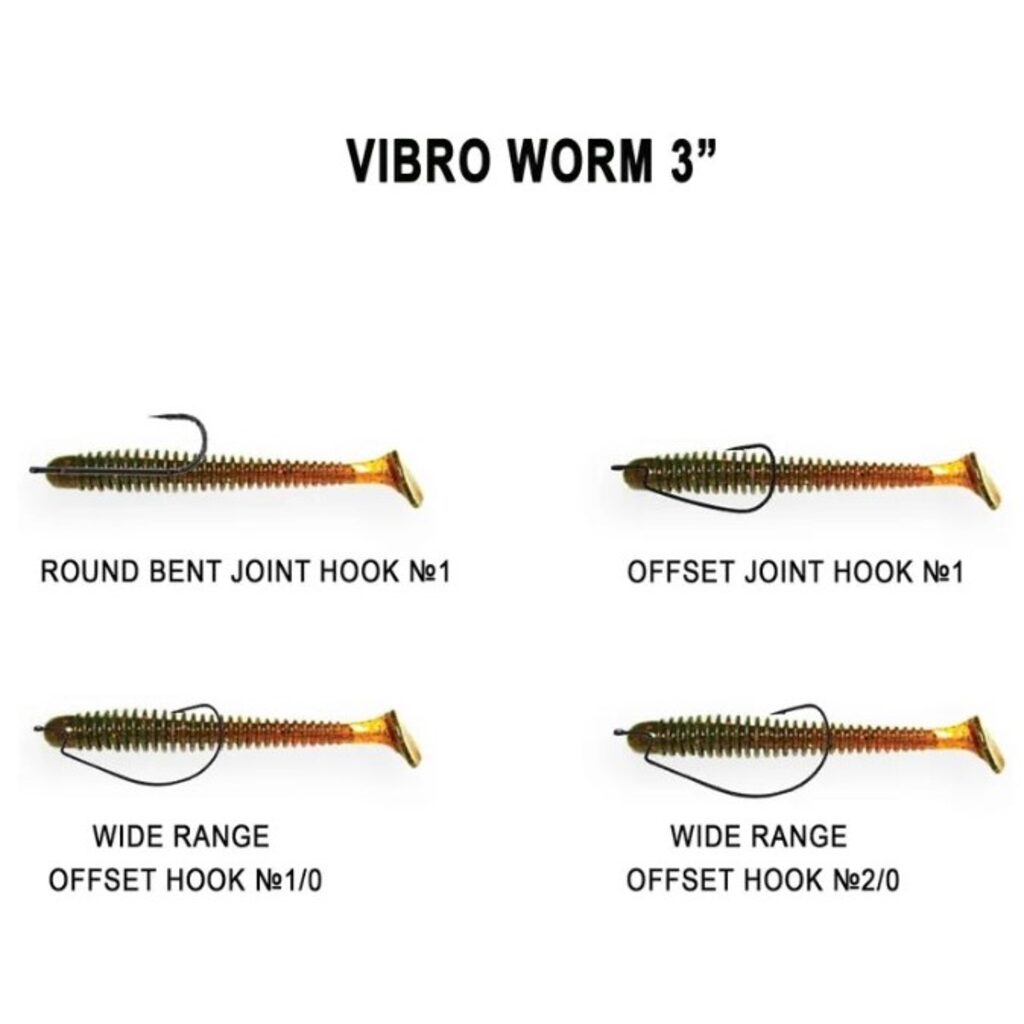 Силиконовые приманки VIBRO W0RM 3 Crazy Fish 11-75-1-6 Силиконовые приманки VIBRO W0RM 3 Crazy Fish 11-75-1-6
