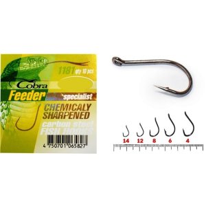 Крючки Cobra FEEDER SPECIALIST сер.181NSB разм.004 10шт.