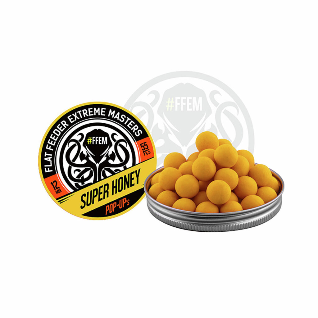 Насадочные бойлы FFEM Pop-Up Super Honey 12mm Насадочные бойлы FFEM Pop-Up Super Honey 12mm