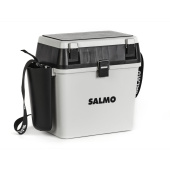 Ящик рыболов. зим. Salmo 2-х ярус.(из 5-ти частей) пласт. 39.5x24.5x38см сер. Ящик рыболов. зим. Salmo 2-х ярус.(из 5-ти частей) пласт. 39.5x24.5x38см сер.