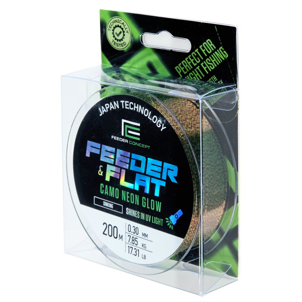 Леска моно. Feeder Concept FEEDER & FLAT Camo Neon Glow 200/030