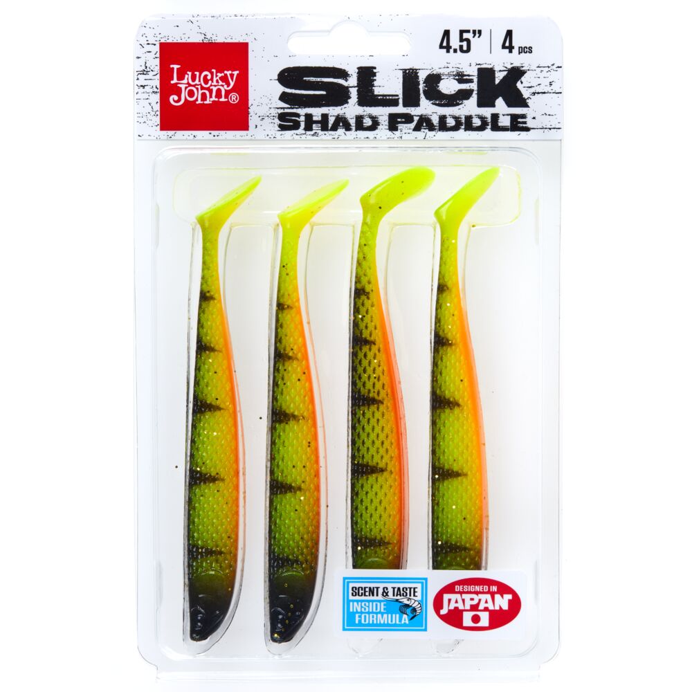 Виброхвосты LJ 3D Series SLICK SHAD PADDLE 4.5in (11.40)/PG14 4шт.
