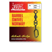 Вертлюги c застеж. Lucky John BARREL AND NORWAY 006 7шт. Вертлюги c застеж. Lucky John BARREL AND NORWAY 006 7шт.