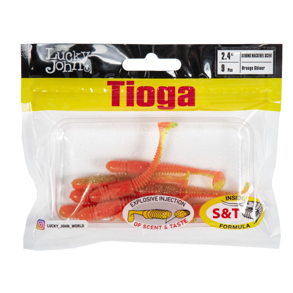 Виброхвосты съедоб. искусст. LJ Pro Series TIOGA 2.4in (06.20)/Z12 9шт.