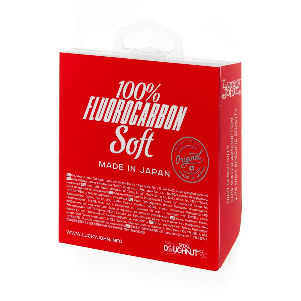 Леска моно. Lucky John FLUOROCARBON Soft 100/016 Леска моно. Lucky John FLUOROCARBON Soft 100/016
